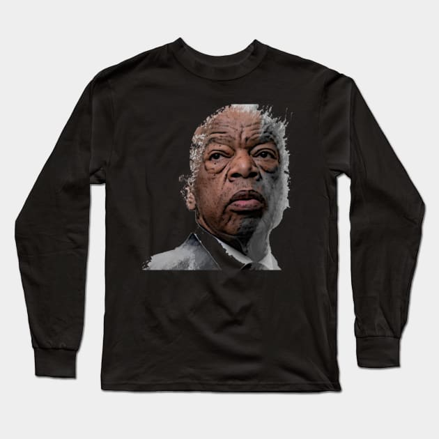 Rest In Power John Lewis Long Sleeve T-Shirt by pentaShop